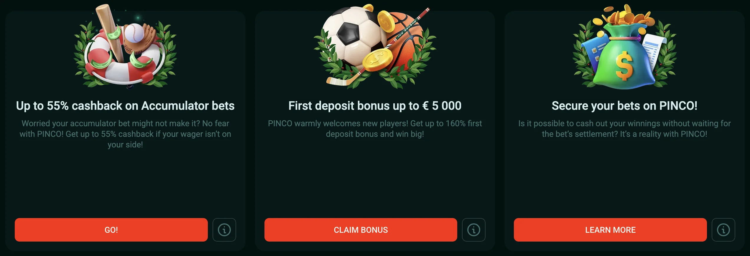 pinco online betting bonus